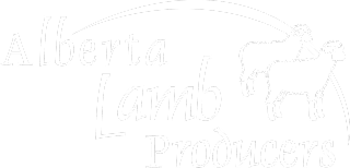 Alberta Lamb Producers Logo White variant