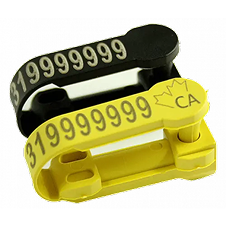 YELLOW Shearwell RFID Paired (Double) tag